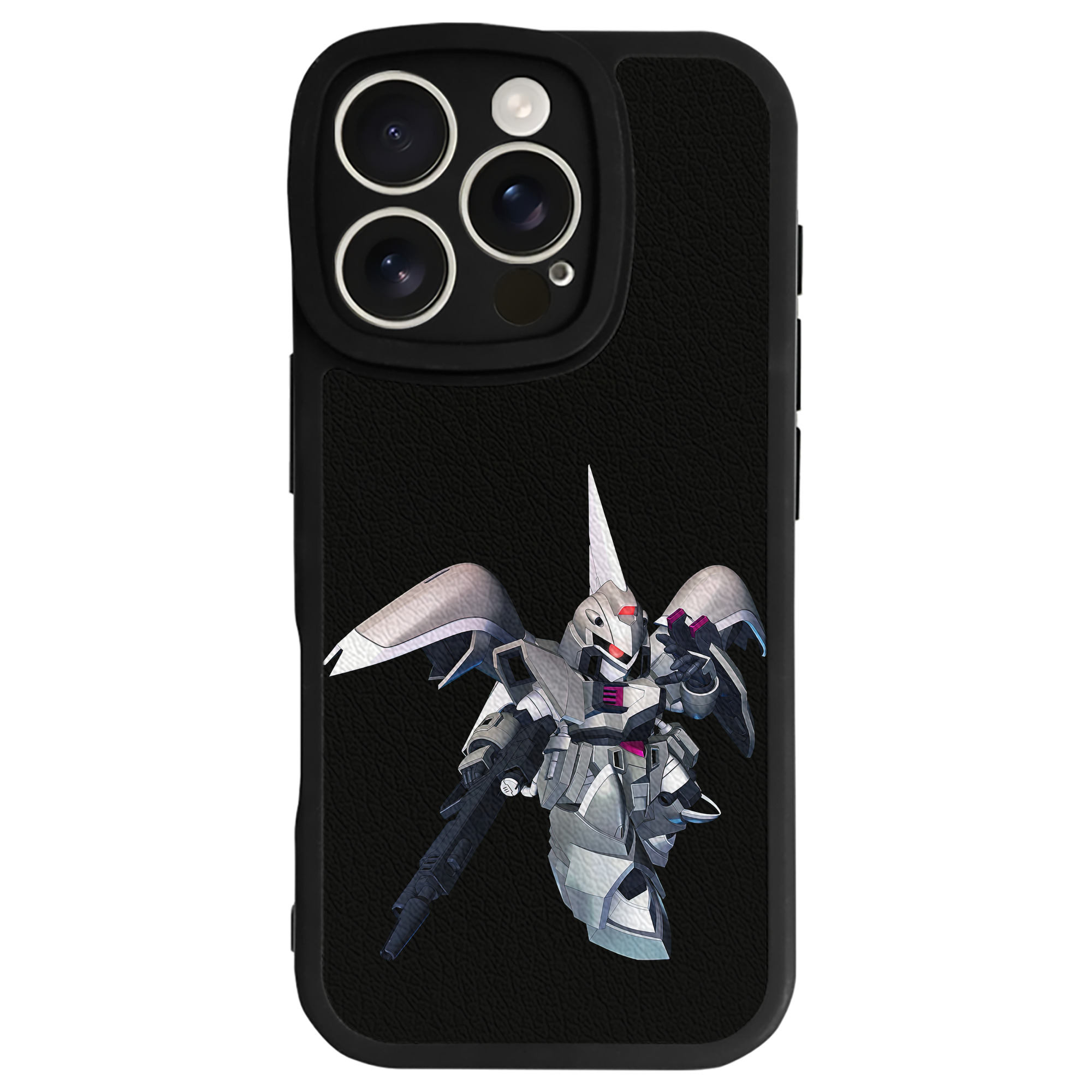 （画像用） 機動戦士ガンダム Mobile Suit Gundam 【iPhone 16シリーズ対応】シリコンスマホケース（レザー調） 材質：シリコン